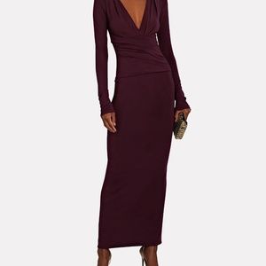 Calli Wrap-Effect Jersey Maxi Dress
